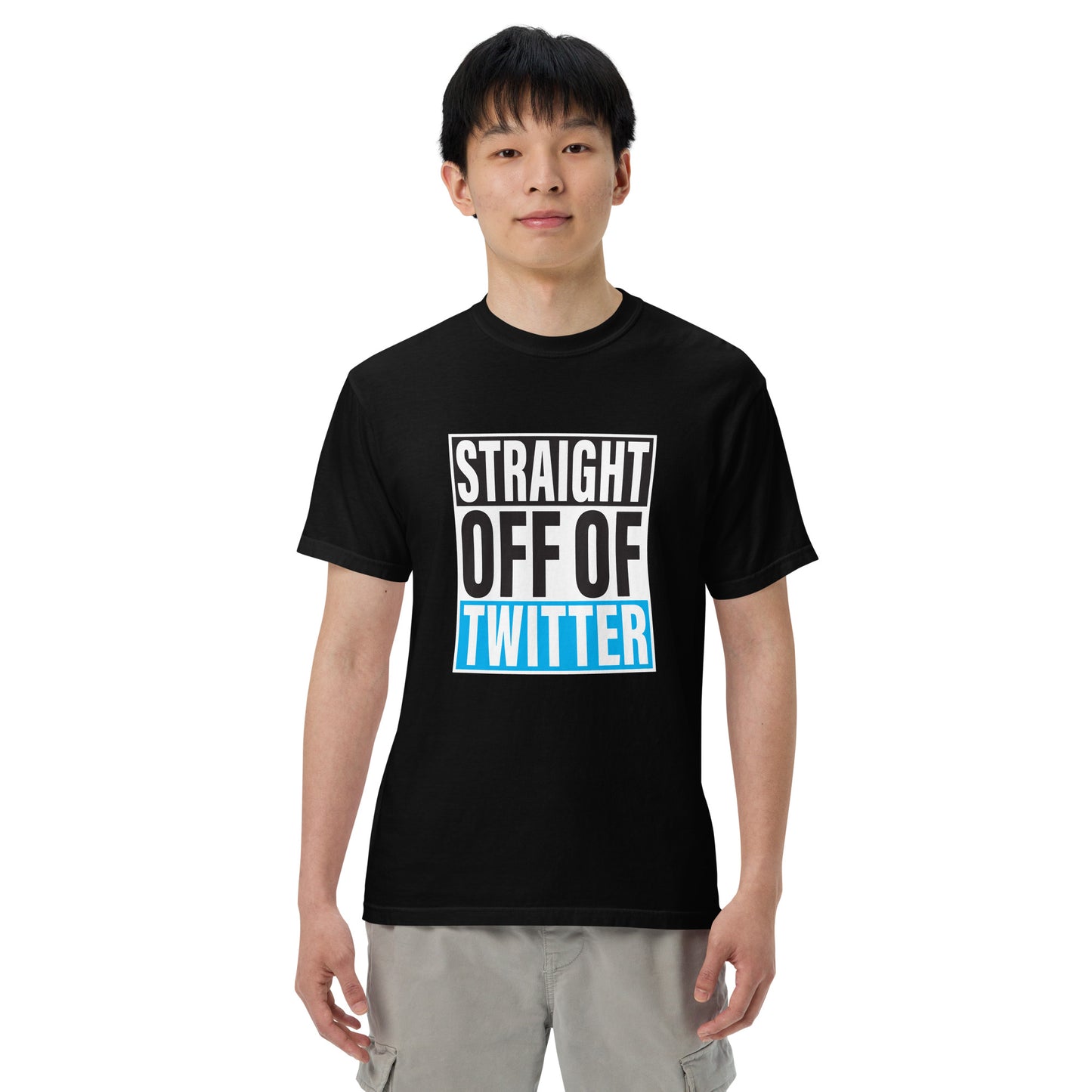 Straight Off Twitter-Men’s garment-dyed heavyweight t-shirt