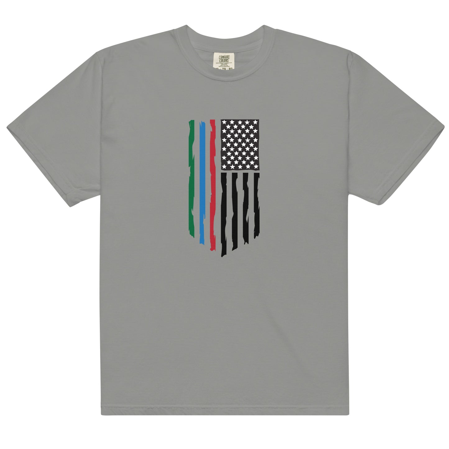 Support Stripes-Men’s garment-dyed heavyweight t-shirt