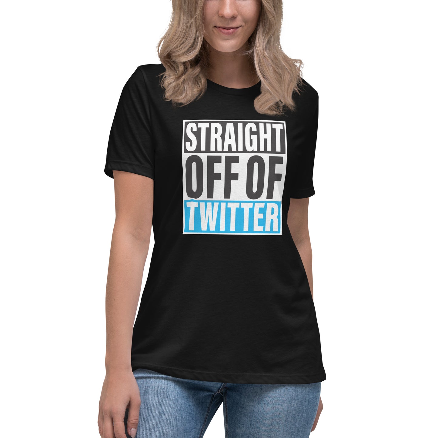 Straight Off Twitter-Women's Relaxed T-Shirt