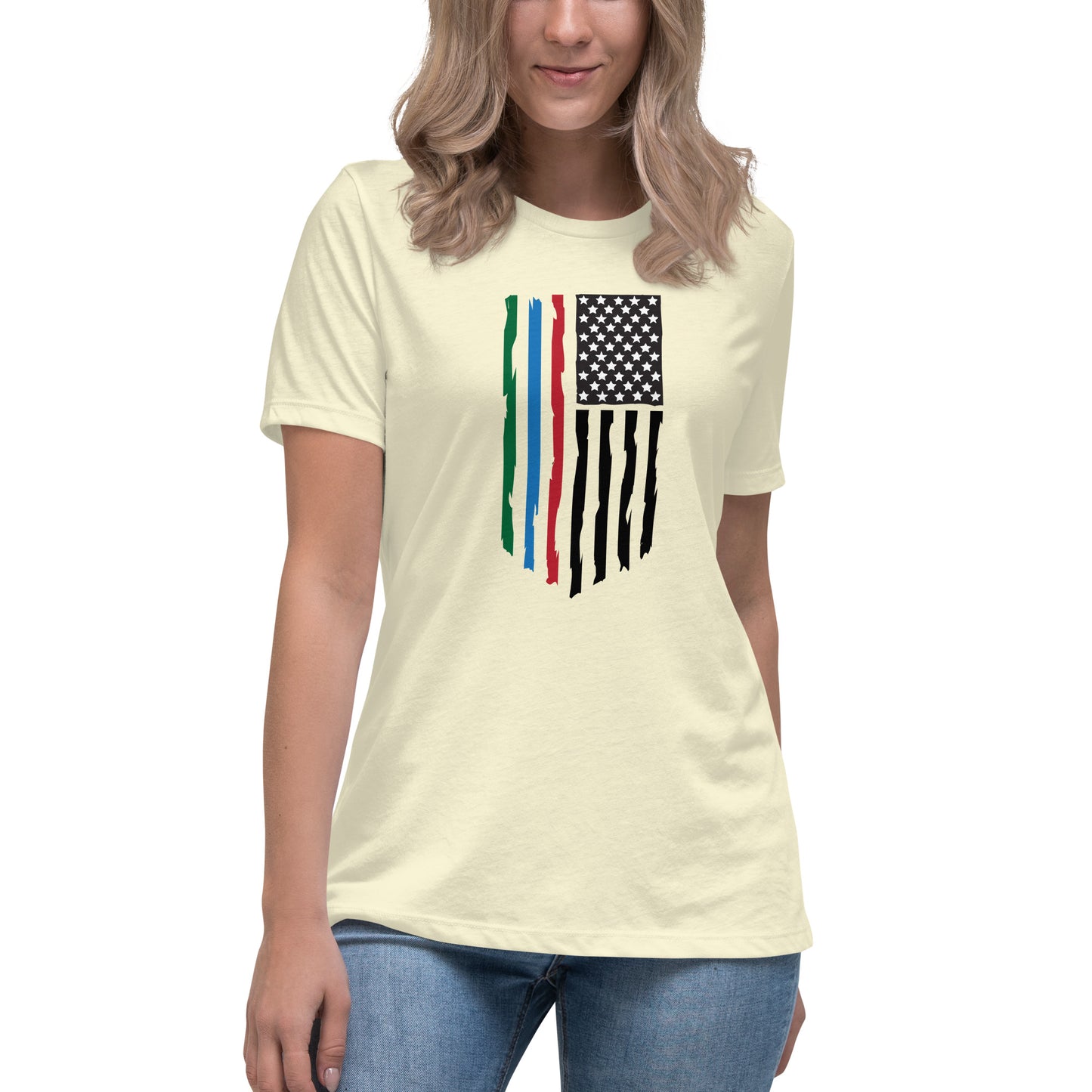 Support Stripes - Women's Relaxed T-Shirt