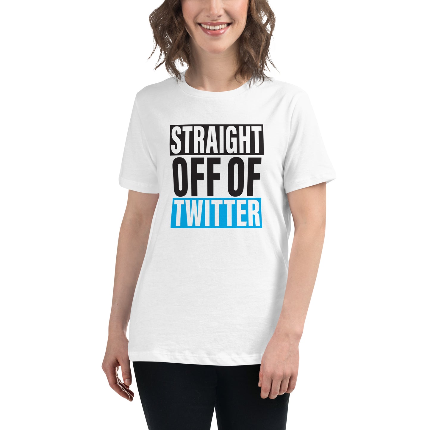 Straight Off Twitter-Women's Relaxed T-Shirt