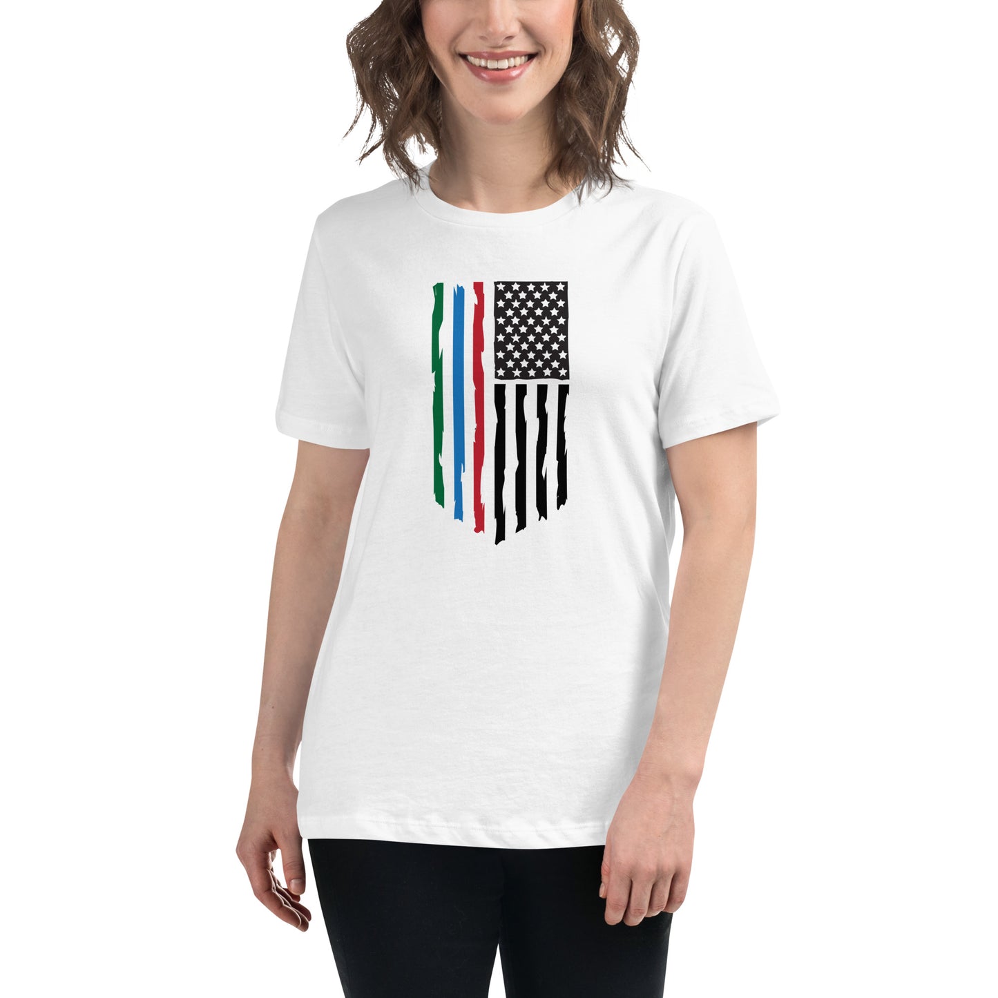 Support Stripes - Women's Relaxed T-Shirt